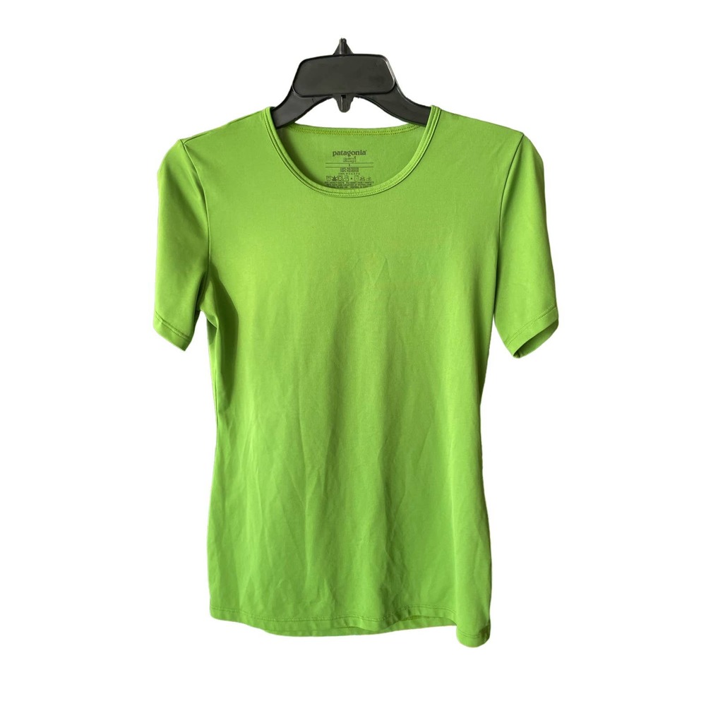 Green Light Weight Patagonia Sportswear Athletic T-Shirt Small